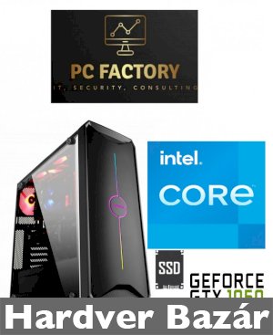 PC FACTORY INTEL_11.GEN_017(INTEL CORE I5-10400F/16GB DDR4/480GB SSD/GTX1050TI 4GB) eladó